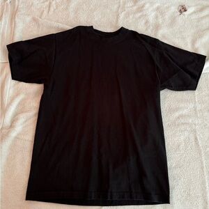Black Short Sleeve Tee Classic Crew Neck